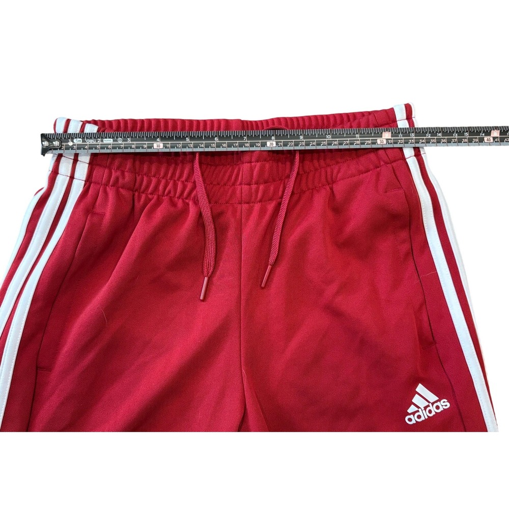 Adidas Track Pants Women XS Red Tiro 3-Stripe‎ Athletic Joggers Zipper Cuffs - Picture 6 of 9
